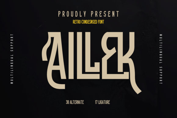 Aillek: A Retro-Inspired Font for Timeless Editorial Design