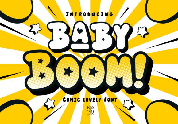 Baby Boom Font for Web Design and Branding
