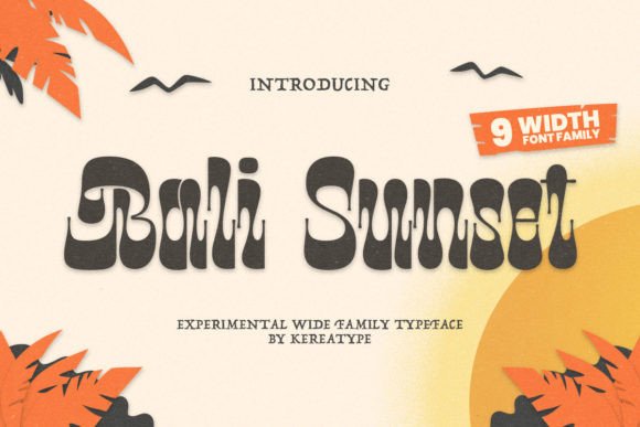 Bali Sunset Font for Handmade Creations