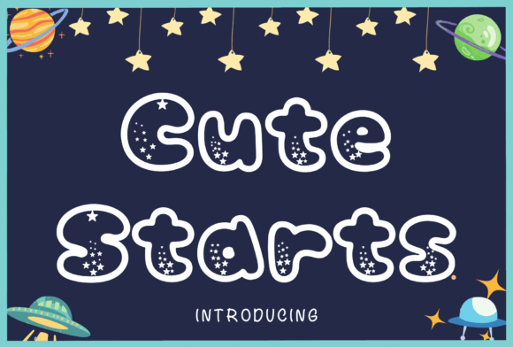 Cute Starts Font for Bold Branding Projects