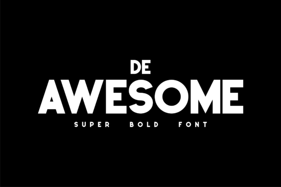 De Awesome Font for Eye-Catching Digital Designs