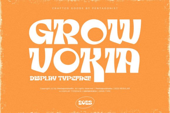 Growvokia: A Bold Display Font for Handmade Creations