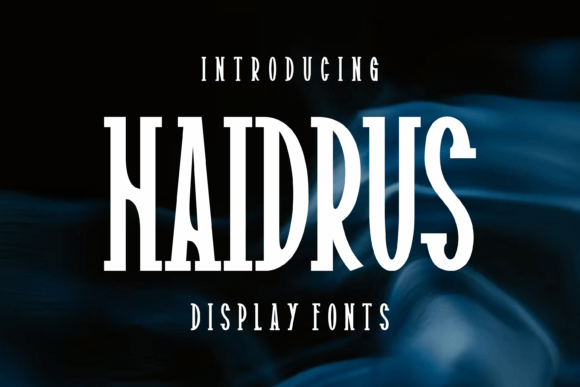 Haidrus: A Modern Display Font for Web Design