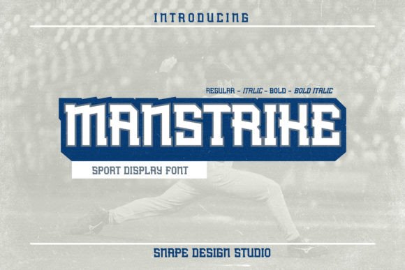 Manstrike: A Bold Display Font for Modern Branding