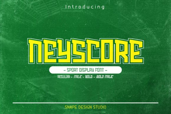 Neyscore: A Sporty Font That Elevates Branding