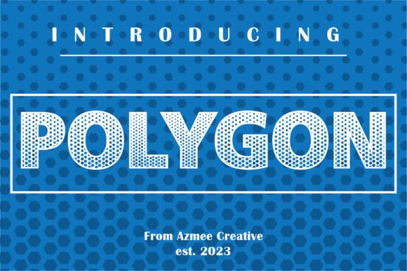Polygon Font for Handmade Creations