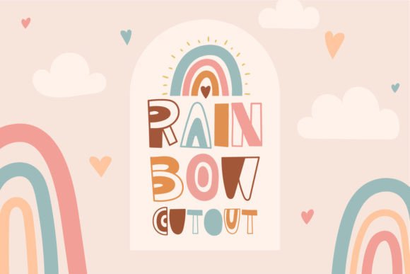 Rainbow Cutout: A Font for Whimsy and Editorial Expression