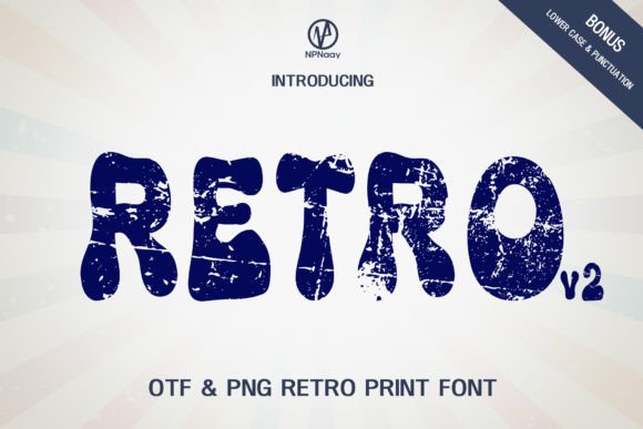 Retro V2 Display Font for Web Design Projects