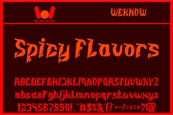 Spicy Flavors Font for Eye-Catching Campaigns