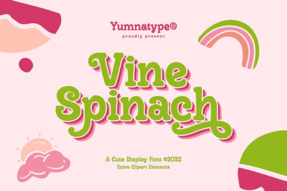 Vine Spinach: A Display Font for Editorial Elegance