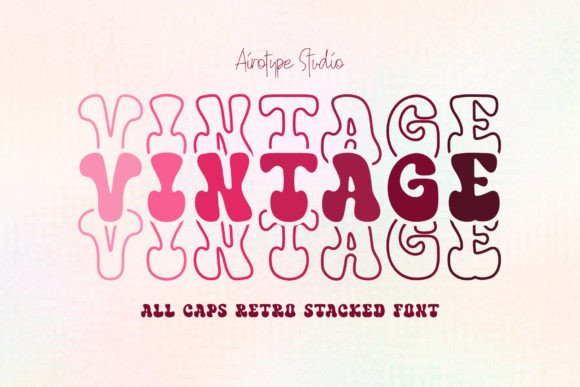 Vintage Stacked: A Timeless Display Font for Modern Publishing