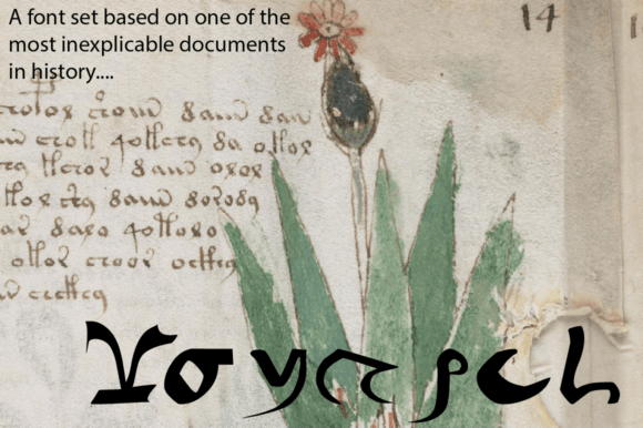 Voynech - Etched: A Mysterious Display Font for Craft Creations
